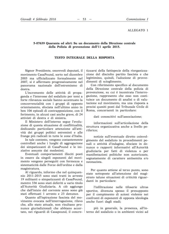 Risposta ministero 1